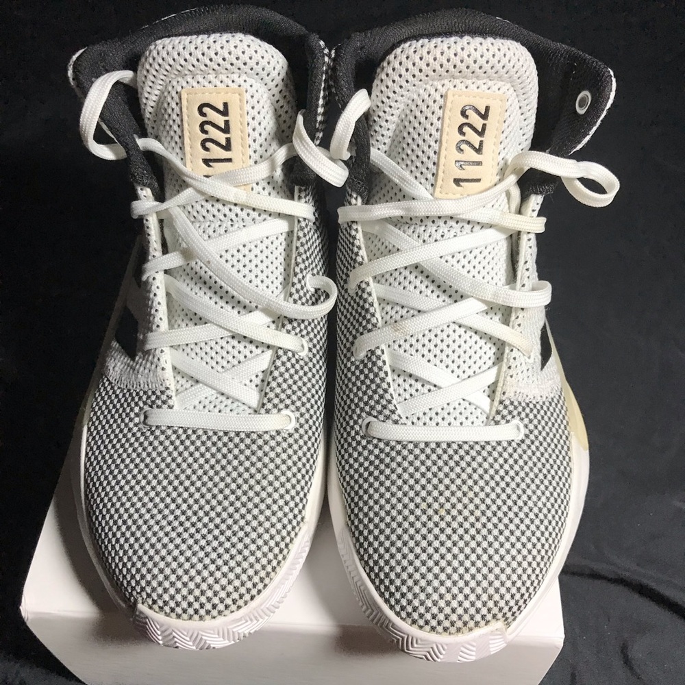 Adidas, boys, 4.5, black and white